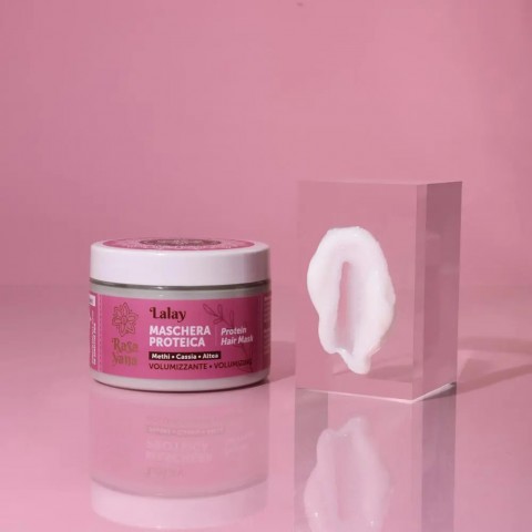 Apjomu palielinoša proteīnu maska matiem LALAY, Rasayana Biocosmesi, 150ml