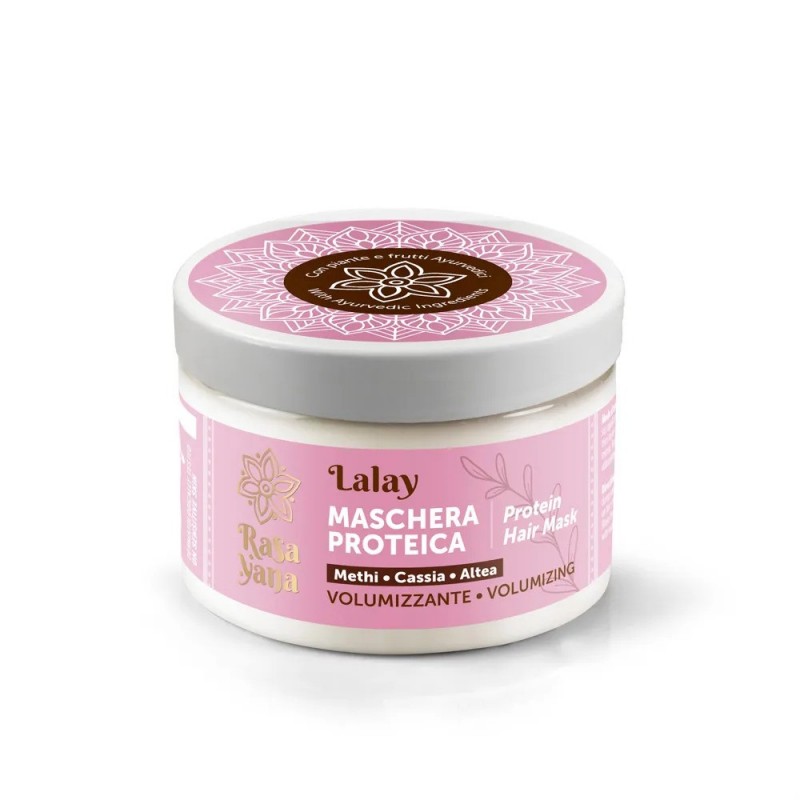 Apjomu palielinoša proteīnu maska matiem LALAY, Rasayana Biocosmesi, 150ml