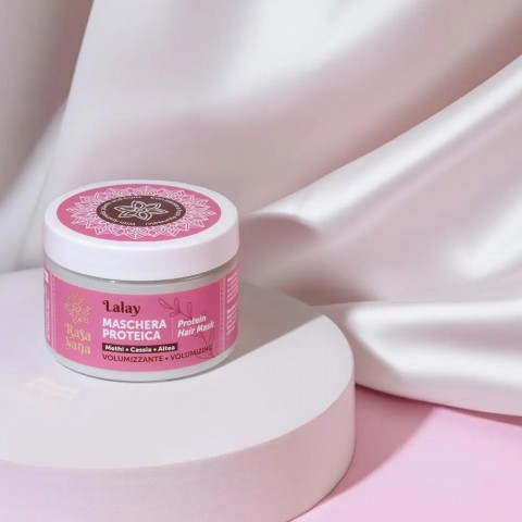 Apjomu palielinoša proteīnu maska matiem LALAY, Rasayana Biocosmesi, 150ml