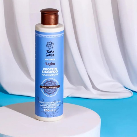 Proteīnu šampūns matu apjomam LAGHU, Rasayana Biocosmesi, 200ml