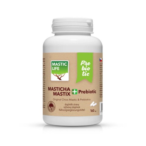 Mastikas ar prebiotikām pret Helicobacter Mastic+, Mastic Life, 160 kapsulas