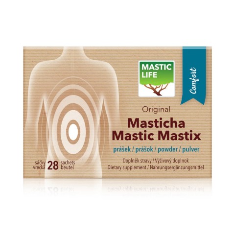 Mastikas pret Helikobaktērijām ar prebiotikām Comfort, Mastic Life, 28 paciņas