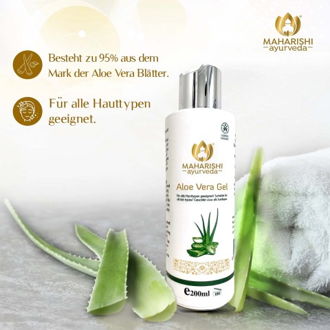 Aloe Vera atvēsinoša ķermeņa želeja, Maharishi Ayurveda, 200 ml