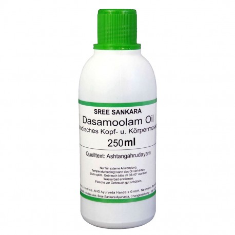 Ķermeņa un galvas masāžas eļļa Dašmula (Dasamoolam), Sree Sankara, 250 ml