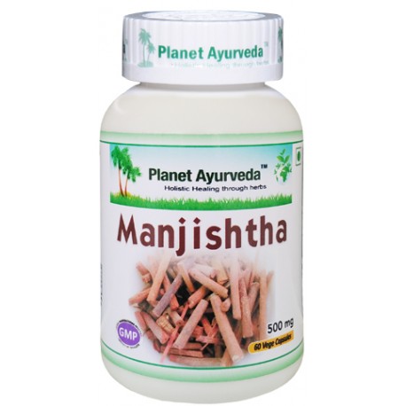 Uztura bagātinātājs Manjishtha, organisks, Planet Ayurveda, 60 kapsulas