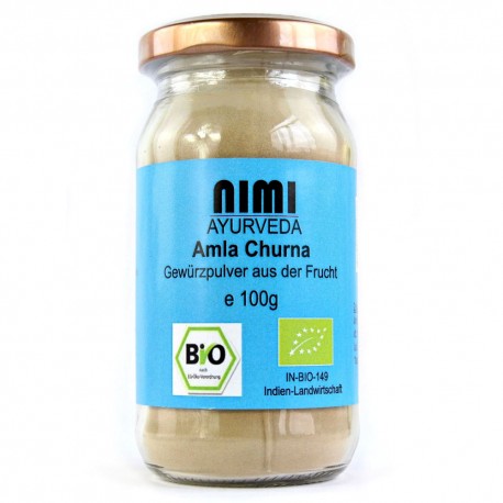 Индийский порошок амлы Амалаки, органический, Nimi Ayurveda, 100 г