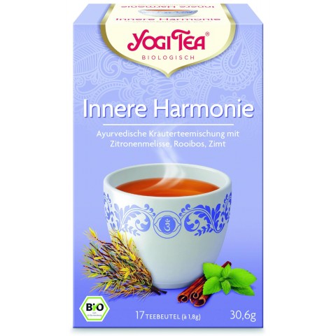 Augu ajūrvēdas tēja Innere Harmonie, organiska, Yogi Tea, 17 maisiņi