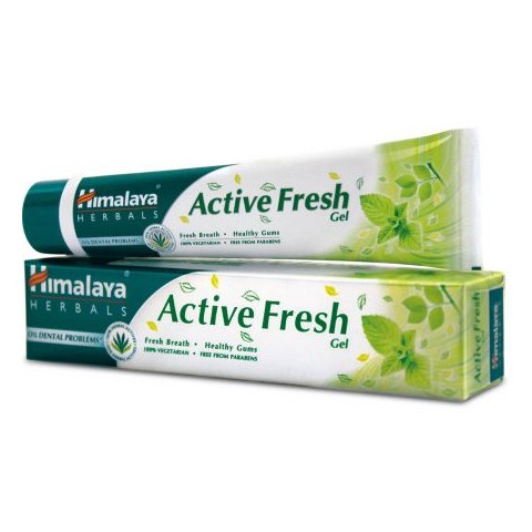 Refreshing toothpaste ACTIVE FRESH GEL, Himalaya Herbals, 80 g