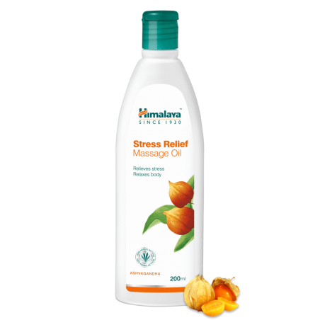 Masāžas eļļa Stress Relief, Himalaya, 200 ml