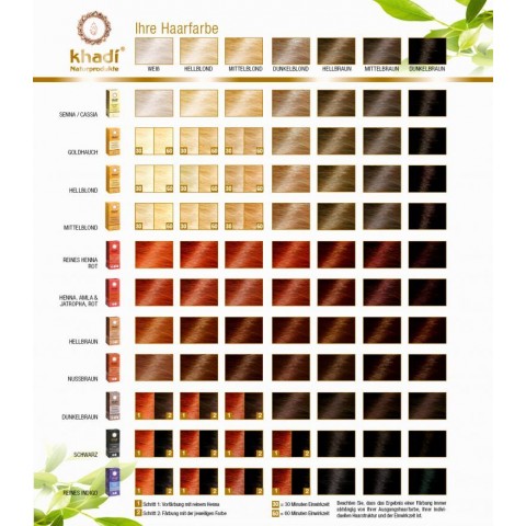 Vegetable light or gray hair dye Light Blonde, Khadi Naturprodukte, 100g