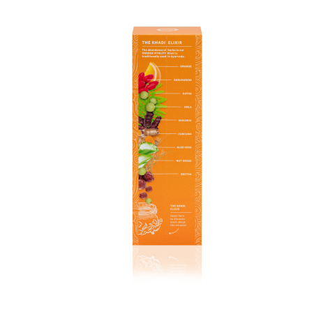 Ajūrvēdas atjaunojošs šampūns Orange Vitality Elixir, Khadi, 200 ml