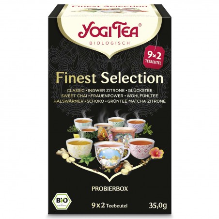 Чайный набор Finest Selection, органический, Yogi Tea, 18 пакетиков