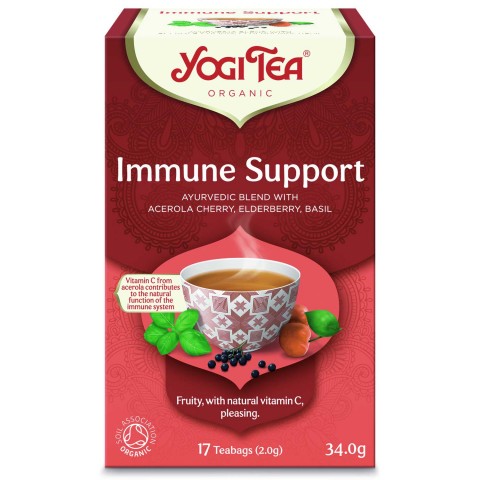 Garšvielu tēja Immune Support, Yogi Tea, 17 paciņas
