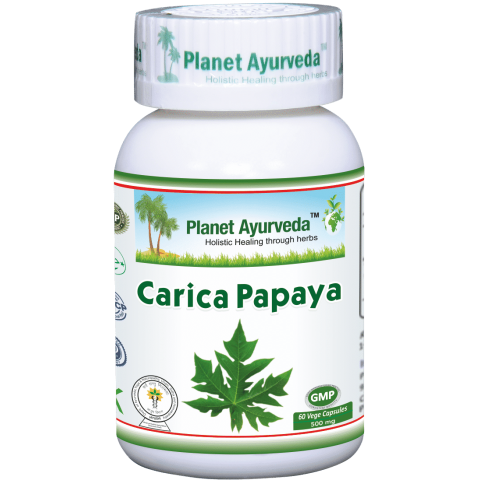Uztura bagātinātājs Carica Papaya, Planet Ayurveda, 60 kapsulas