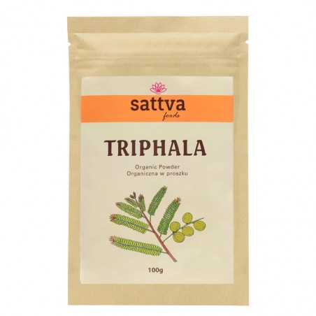 Triphala mišinys, milteliai, Sattva Ayurveda, 100g