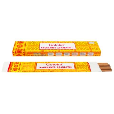 Goloka Nag Champa Agarbatti incense sticks, 16g