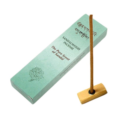 Tibetan incense sticks with sandalwood The Pure Scent of Sandal, with holder, 20 sticks