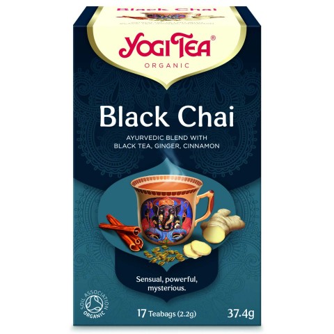Garšvielu melnā tēja Black Chai, Yogi Tea, 17 paciņas