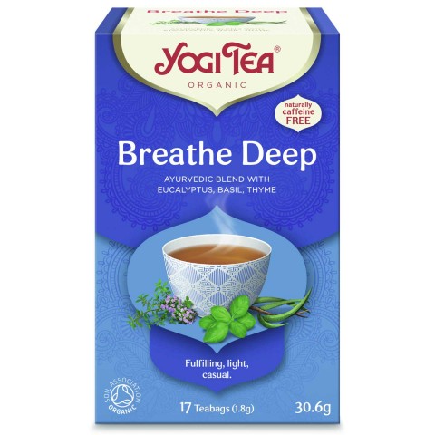 Garšvielu tēja Breathe Deep, organiska, Yogi Tea, 17 maisiņi