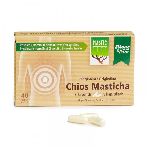 Мастика против Helicobacter Strong&Pure, Mastic Life, 40 капсул