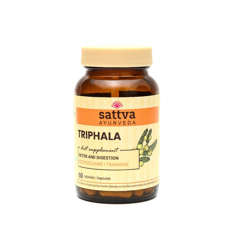 Uztura bagātinātājs Triphala, Sattva Ayurveda, 60 kapsulas