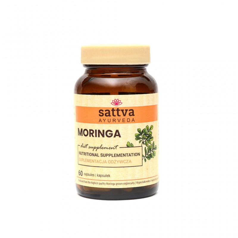 Uztura bagātinātājs Moringa, Sattva Ayurveda, 60 kapsulas