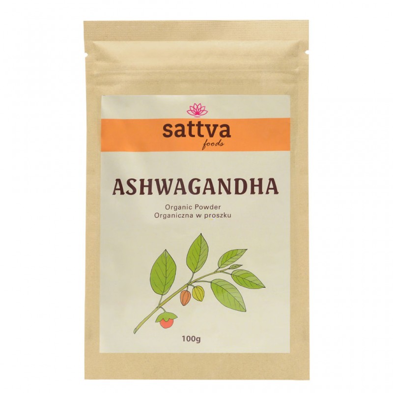 Migdomosios vitanijos Ashwagandha milteliai, Sattva Ayurveda, 100g