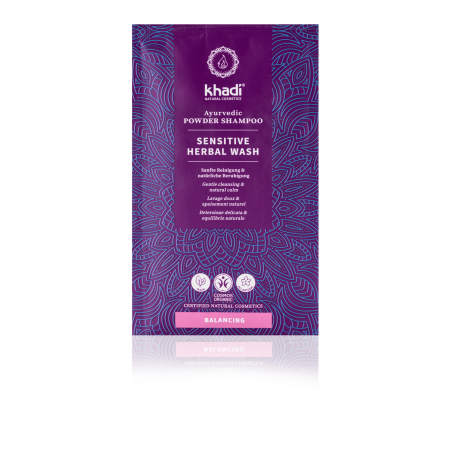 Ajūrvēdas sausais šampūns Sensitive Herbal Wash, Khadi, 50 g