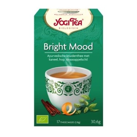 Garšvielu tēja garastāvoklim Bright Mood Gluckstee, Yogi Tea, organiska, 17 paciņas