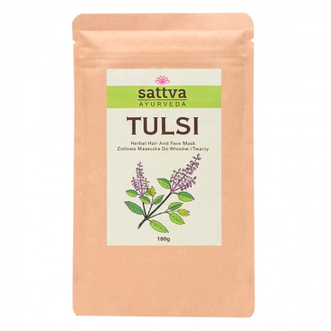 Indian basil powder Tulsi, Sattva Ayurveda, 100g