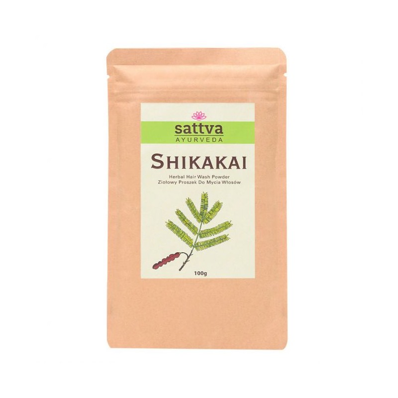 Hair masks and shampoo powder Shikakai, Sattva Ayurveda, 100g