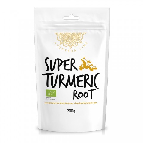 Turmeric root powder Super Turmeric Root, organic, Ayurveda Line, 200g