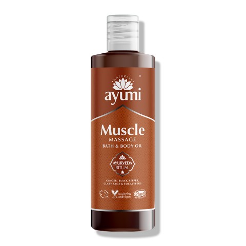 Ķermeņa masāžas eļļa muskuļiem Muscle, Ayumi, 250 ml