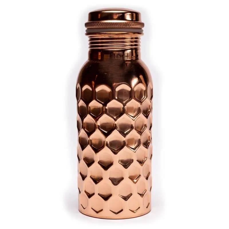 Copper bottle Hammered, Yogi&Yogini, 500 ml