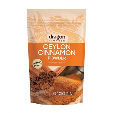 Ceilonas kanēļa pulveris, Dragon Superfoods, 150g