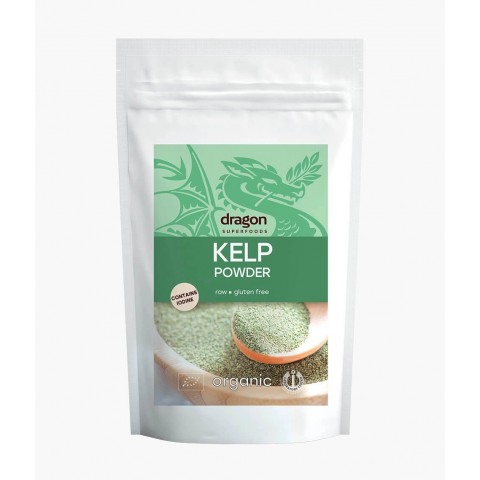 Brūns jūras aļģu pulveris Kelp, Dragon Superfoods, 100g