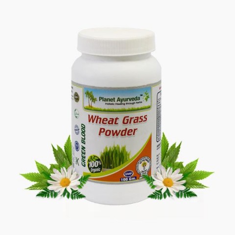 Порошок ростков пшеницы Wheat Grass, Planet Ayurveda, 100 г