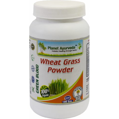 Kviešu zāles pulveris Wheat Grass Powder, Planet Ayurveda, 100g