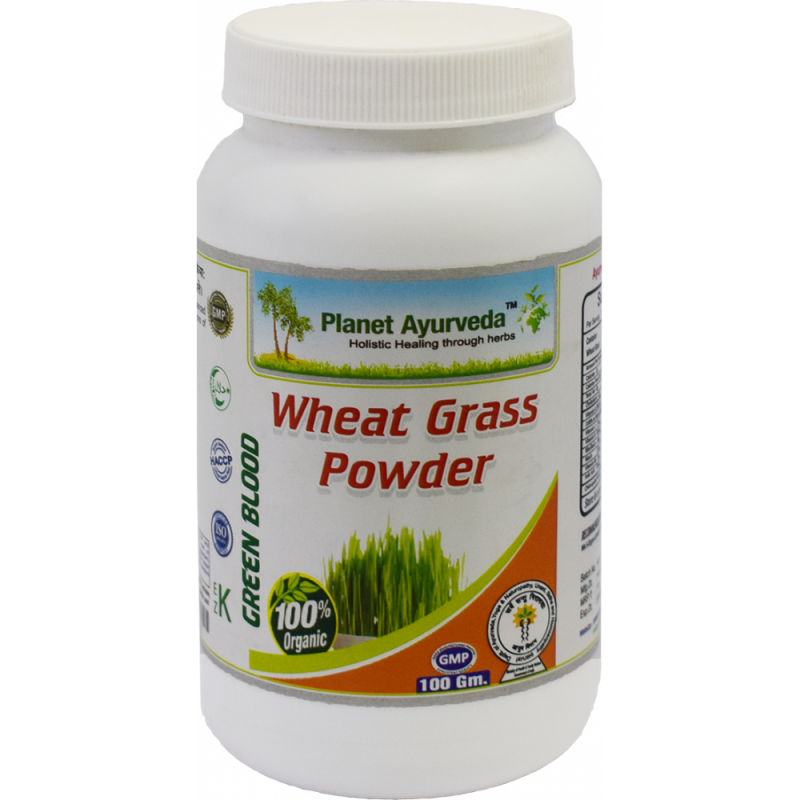 Порошок ростков пшеницы Wheat Grass, Planet Ayurveda, 100 г