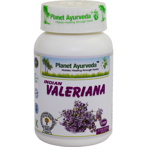 Uztura bagātinātājs Indian Valeriana, Planet Ayurveda, 60 kapsulas