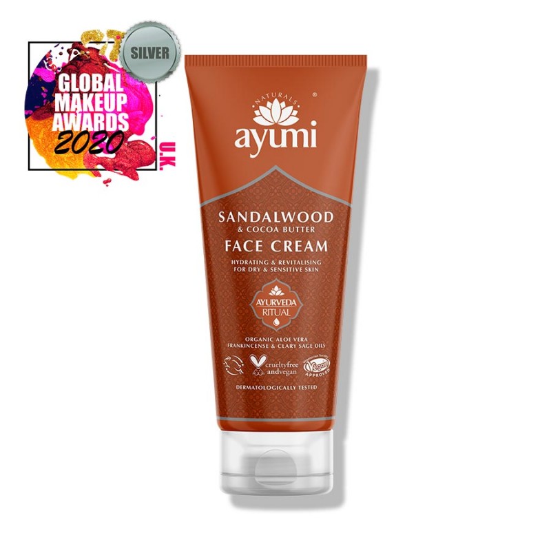 Крем для лица с сандалом Sandalwood & Cocoa Butter, Ayumi, 100 мл