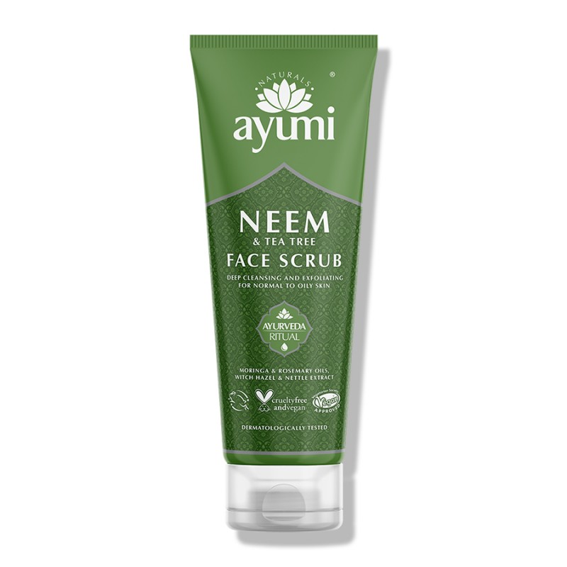 Facial scrub with Neem & Tea Tree, Ayumi, 125 ml