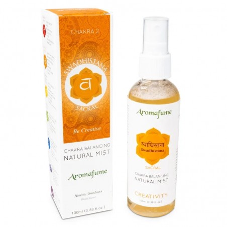 Izsmidzināms gaisa atsvaidzinātājs Swadhistana 2nd Chakra, Aromafume, 100 ml