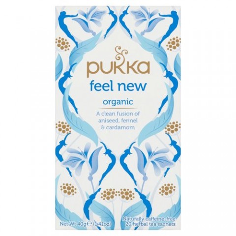 Zāļu tēja Feel New, Pukka, 20 paciņas