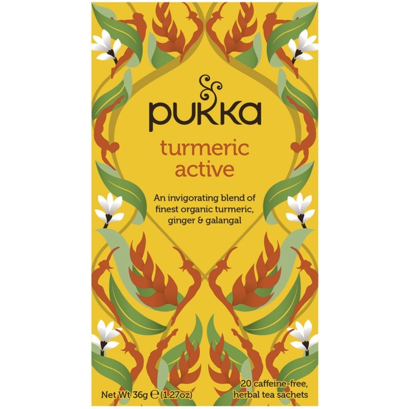 Чай стимулирующий Turmeric Active, Pukka, 20 пакетиков