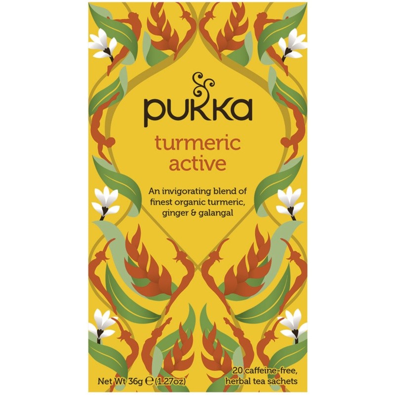 Stimulējošā tēja Kurmeric Active, Pukka, 20 paciņas