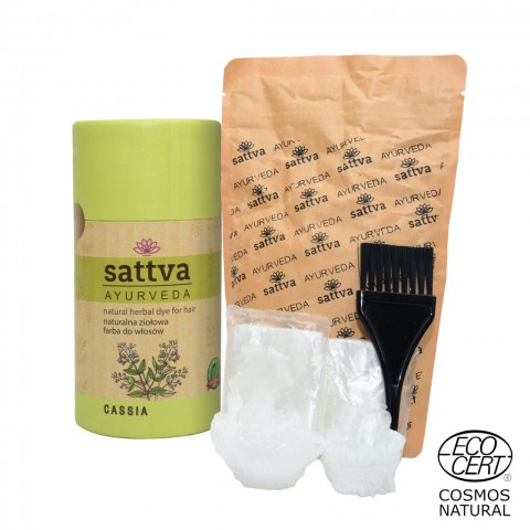 Augu bezkrāsains matu krāsošanas līdzeklis-kondicionieris Neutral Cassia, Sattva Ayurveda, 150 g