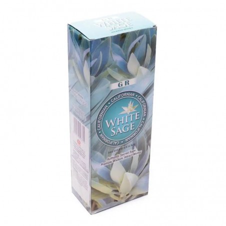 White sage incense sticks in a hexagon White Sage, GR, 20g