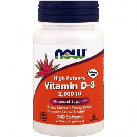 Uztura bagātinātājs D-3 vitamīns 2000 SV, TAGAD, 240 kapsulas