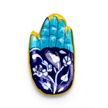 Keramikas vīraka turētāji Offering Hands, zili, 2 gab.